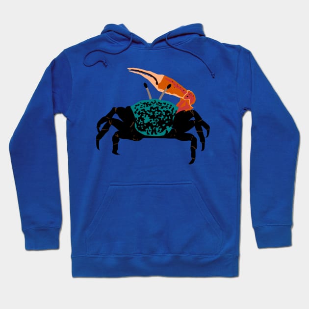 Wetland Fiddler Crab Hoodie by stargatedalek